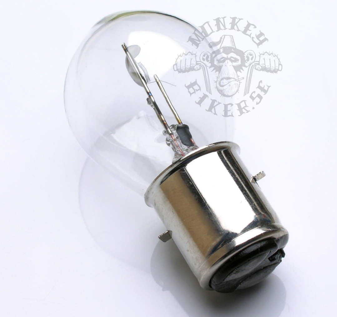 Monkeybiker Sweden - 12v BA20D bulb headlight 25W/25W